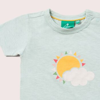 T-shirt à manches courtes soleil et nuage 2