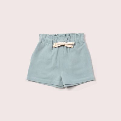 Soft Blue By The Sea Twill-Shorts