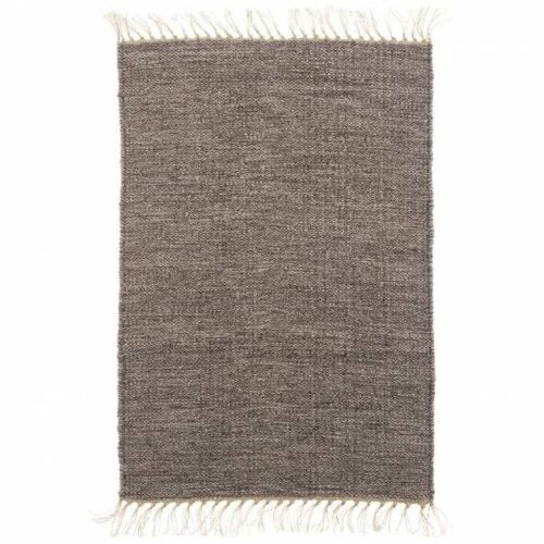 Tapis 120 x 180 taupe/beige, laine chinée