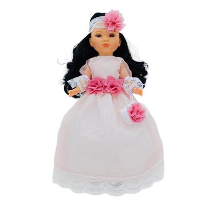 Simona collection doll 40 cm. limited edition luxury communion dress