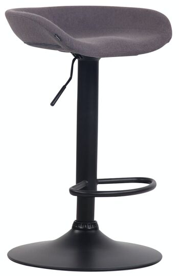 Tabouret de bar Anaheim feutre noir Gris 43x52x67 Métal feutre gris 1