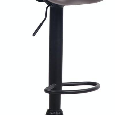 Bar stool Anaheim plastic black coffee 43x52x67 coffee plastic metal