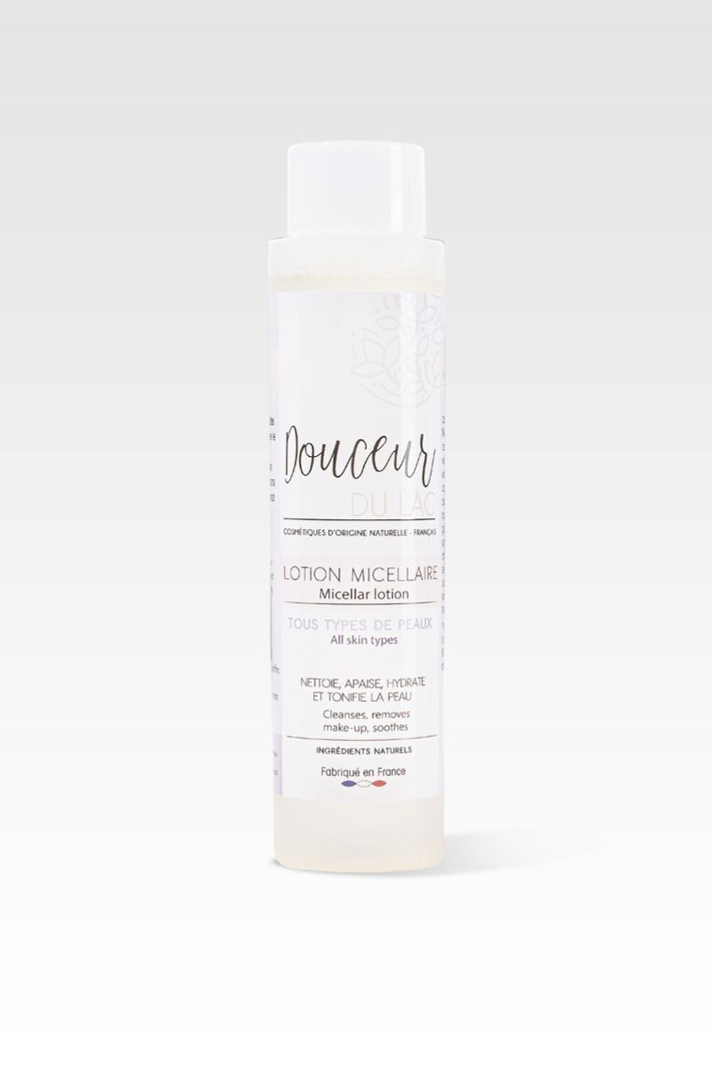 Lotion micellaire 99% d'ingrédients naturels Calendula Aloé Véra Eau florale de rose