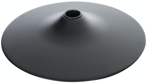 Vloerplaat 38,5 cm zwart 38,5x38,5x1 zwart metaal metaal