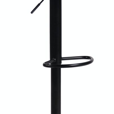 Tabouret de bar Dyn V2 tissu noir noir 39x36x63 noir Matière métal