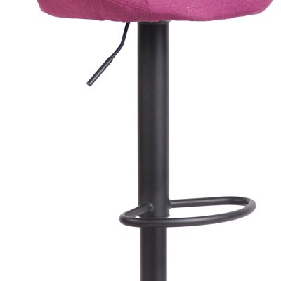 Bar stool Milet fabric black purple 48x46.5x85 purple Material metal