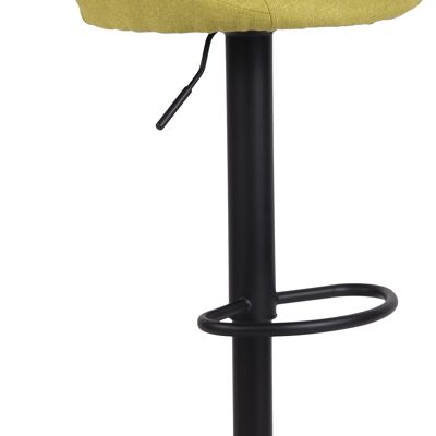 Bar stool Milet fabric black vegetable 48x46.5x85 vegetable Material metal