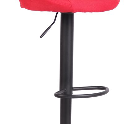 Bar stool Milet fabric black red 48x46.5x85 red Material metal