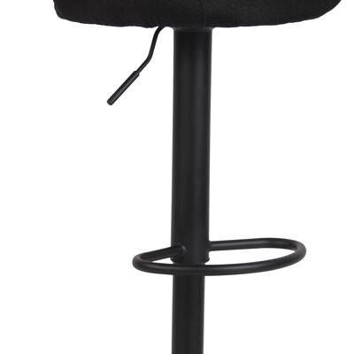 Bar stool Milet fabric black black 48x46.5x85 black Material metal