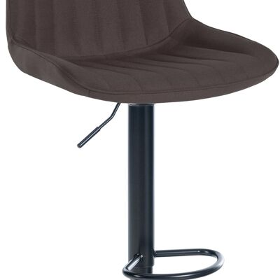 Bar stool Toni fabric black taupe 50x49.5x91 taupe Material metal