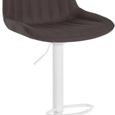 Bar stool Toni fabric white taupe 50x49.5x91 taupe Material metal