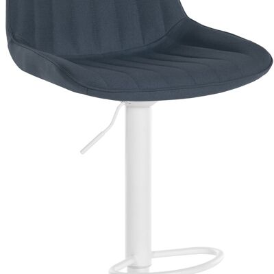 Bar stool Toni fabric white dark gray 50x49.5x91 dark gray Material metal