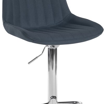 Bar stool Toni fabric chrome dark gray 50x49.5x91 dark gray Material metal