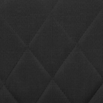 Tabouret de bar Lazio tissu noir noir 49x46x83 noir Matière métal 7