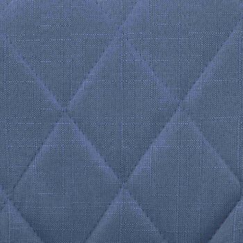 Tabouret de bar Lazio tissu blanc bleu 49x46x83 bleu Matière métal 7