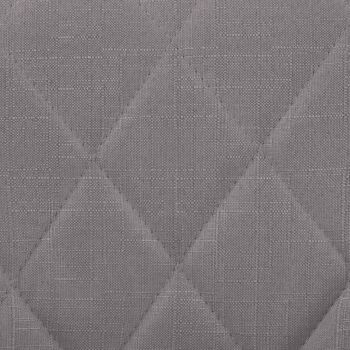 Tabouret de bar Lazio tissu blanc Gris 49x46x83 Gris Matière métal 7