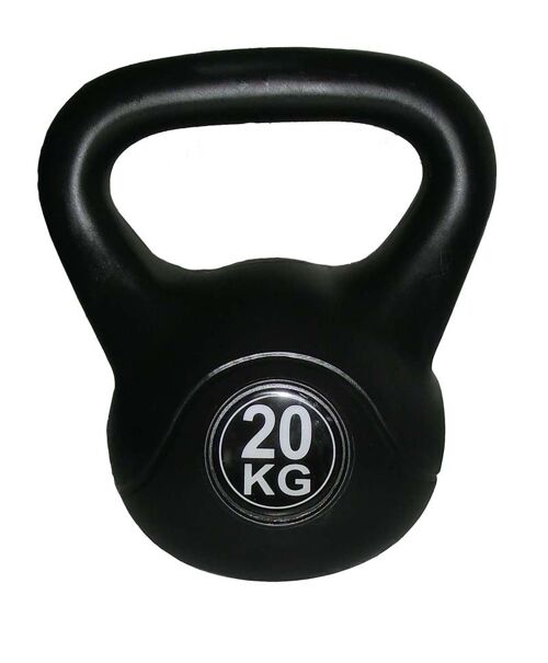 Kettlebell 20 kg zwart xx zwart