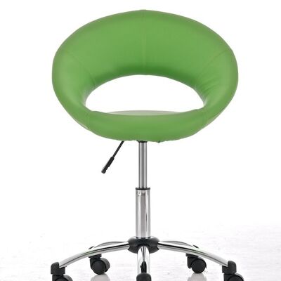 Tabouret Rio de Janeiro végétal 50x60x77 cuir artificiel végétal Métal chromé