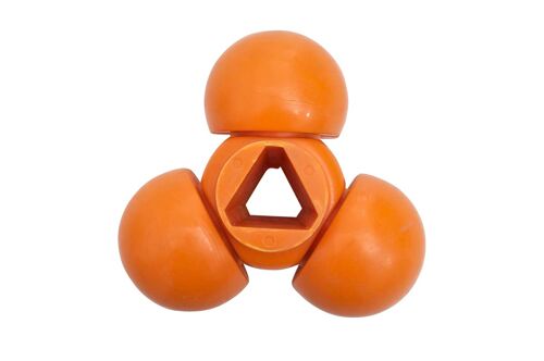 Dreistern sinaasappelpers oranje 16x16x9 oranje plastic