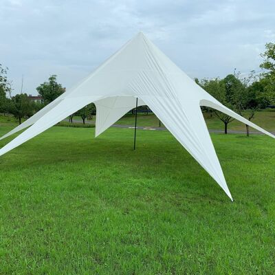 Tente étoile 14m blanc 14x14x5 plastique blanc