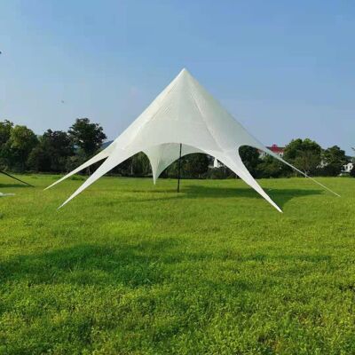 Tente étoile 14m crème 14x14x5 plastique crème