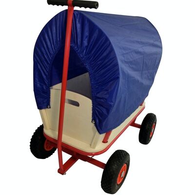 Handcart with roof blue xx blue Wood