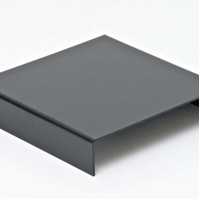 Tableau photo acrylique 24cm noir 24x24x métal noir