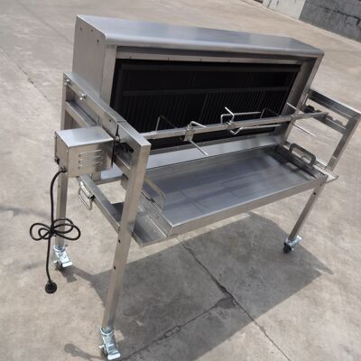 Barny asador cochinillo plata 53x125x91,5 plata acero inoxidable acero inoxidable