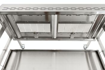 Grille cochon de lait Madoc inox 52x116x90 inox inox inox 7