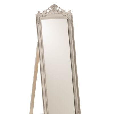 Specchio Amalia 45X130 CM argento x45x130 legno argento