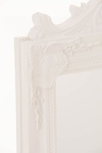 Miroir Amalia 45X130 CM Blanc x45x130 Bois Blanc 5