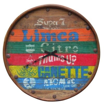 Wall clock Amra 50cm colorful xx colorful Wood
