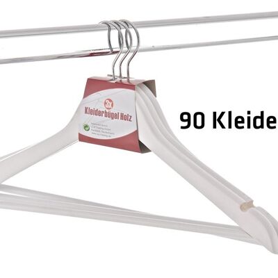 90x clothes hangers white 12x45x23 white