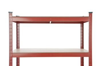 Insert étagère 90x45x180cm rouge 40x90x90 métal rouge métal 4