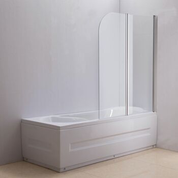 Cabine de douche 133x53cm/133x55cm droite Verre clair x108x133 Verre clair Verre 1