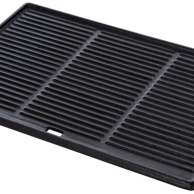 Grill plate 48.5x32cm anthracite 32x48.5x1.5 anthracite cast iron