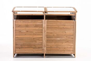 Expansion poubelle SX240 naturel 92x75x124 Bois naturel Bois 2