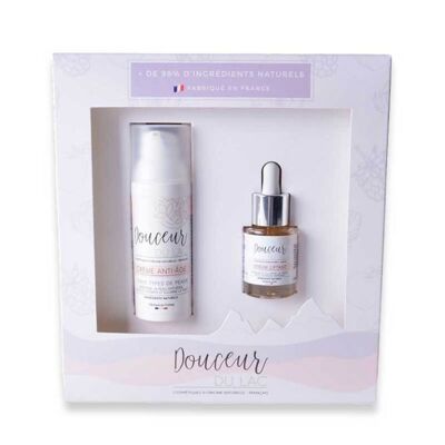 "Anti-aging cream and serum" set