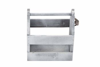 Porte-bouteille Teuto Gris 17x29x29 Bois Gris 3