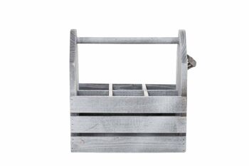 Porte-bouteilles Hermann Gris 18x31x29 Bois Gris 3