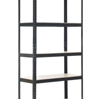 Storage rack 90x40x180 cm black 40x90x180 black metal metal