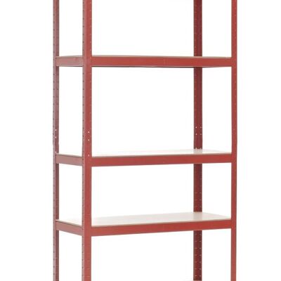 Storage rack 90x40x180 cm red 40x90x180 red metal metal