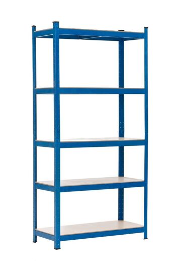 Etagère de rangement 90x40x200 cm bleu 40x90x200 métal bleu métal 1