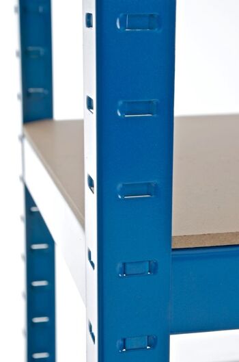 Etagère de rangement 90x40x200 cm bleu 40x90x200 métal bleu métal 4