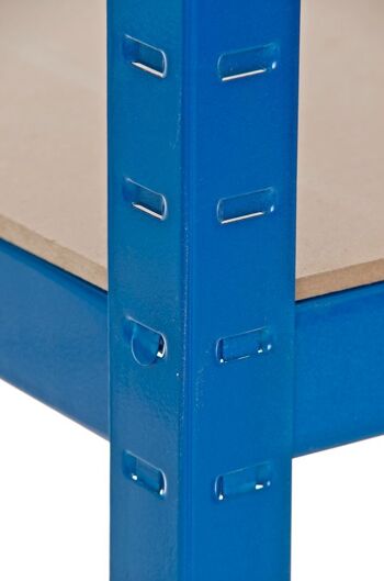 Etagère de rangement 90x45x200 cm bleu 45x90x200 métal bleu métal 5