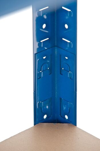 Etagère de rangement 90x45x200 cm bleu 45x90x200 métal bleu métal 6