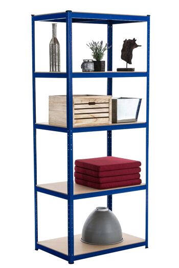 Etagère de rangement 90x45x220 cm bleu 45x90x220 métal bleu métal 1