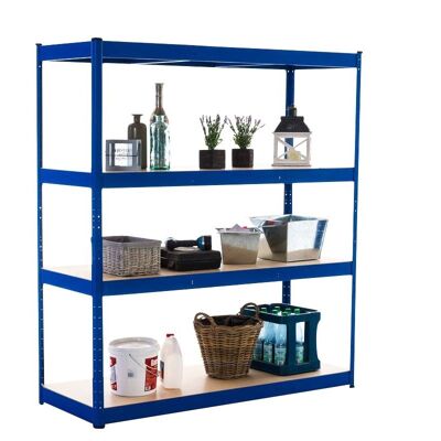 Storage rack 160x60x180 cm blue 60x160x180 blue metal metal
