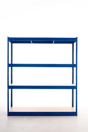 Etagère de rangement 160x60x180 cm bleu 60x160x180 métal bleu métal 2