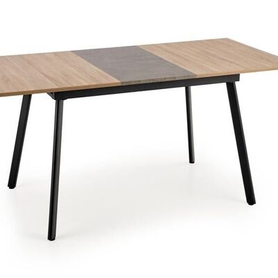 Mesa de comedor extensible Voutre color madera y gris